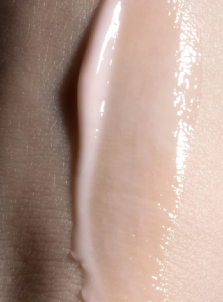Light pink cosmetic close-up
